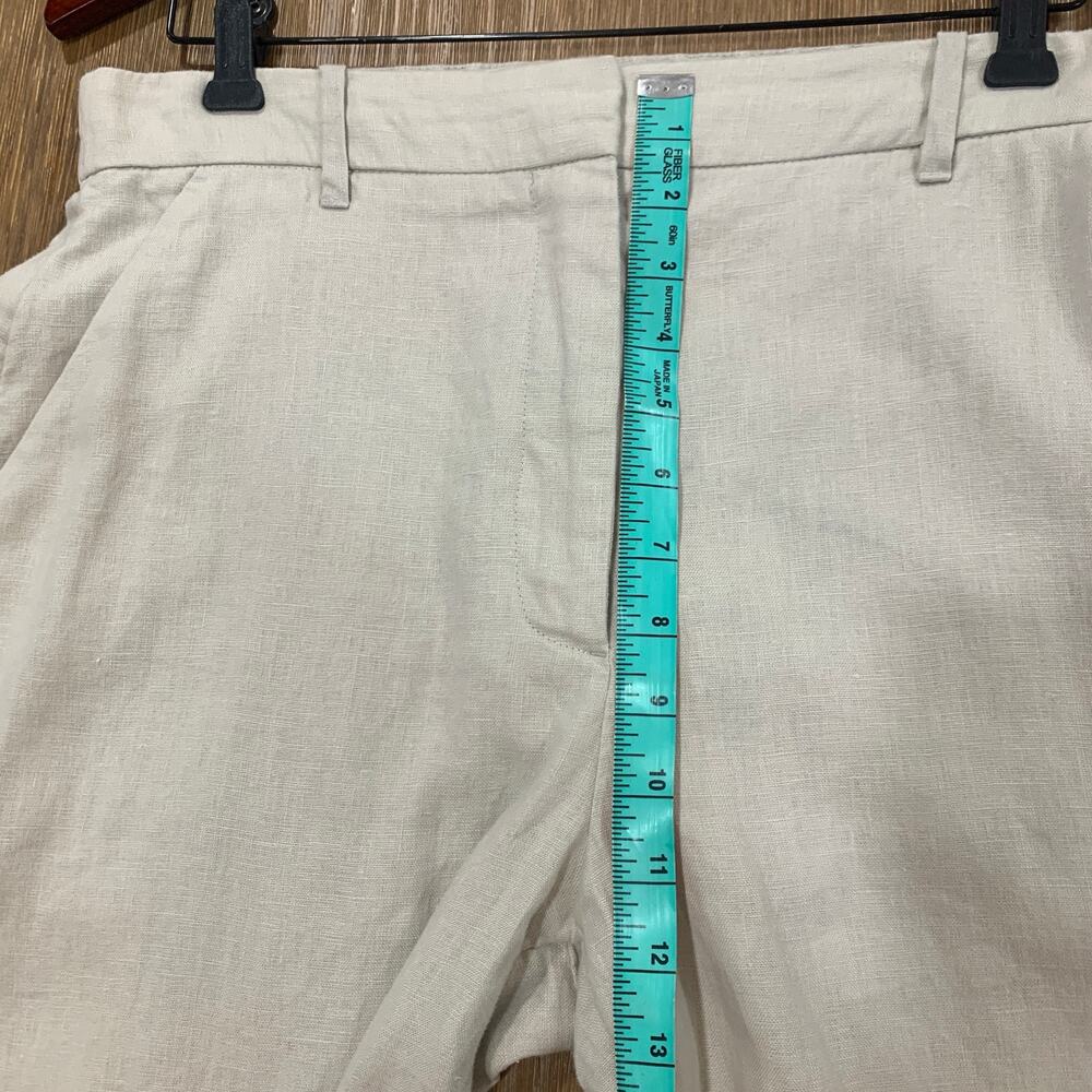 NWT Abercrombie & Fitch 100% Linen Wide Leg Trouser Pants Size 10 - Picture 7 of 10
